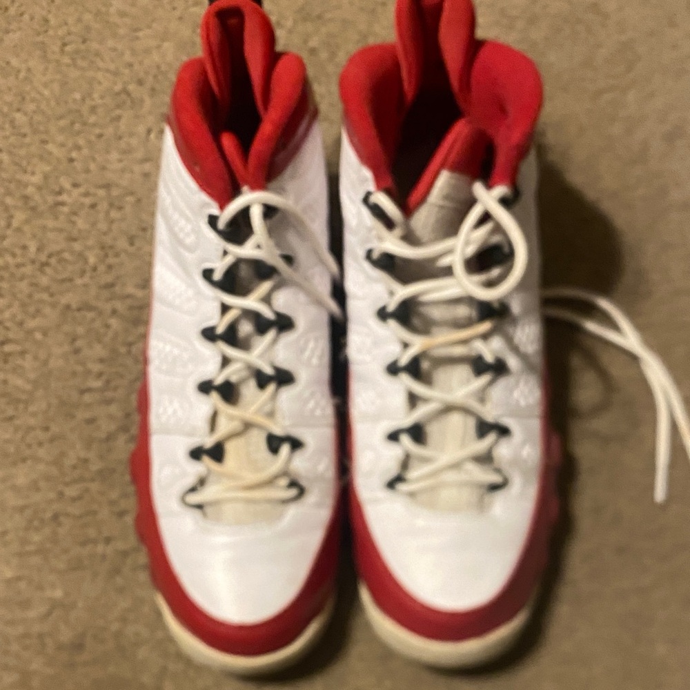 Jordan Red and White Athletic High-Tops